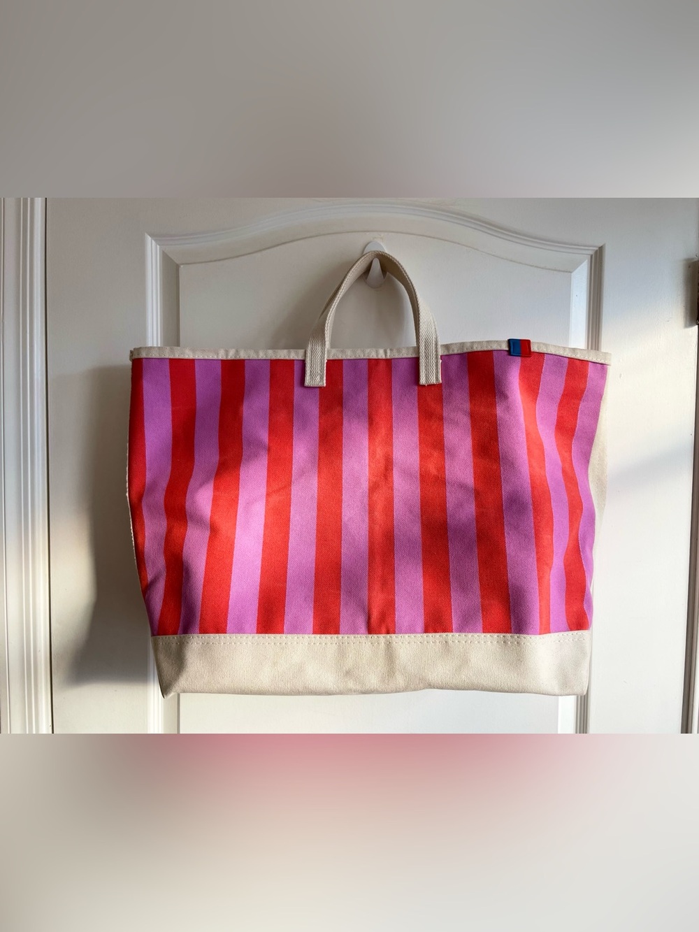 Kule X Steele Striped Canvas Tote Bag LARGE